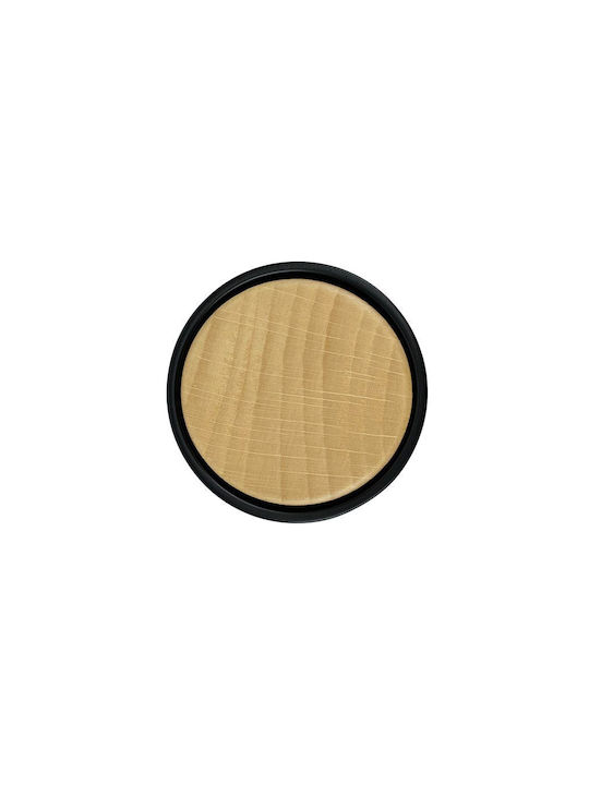 Viefe Buton Mobilier din Lemn & Plastic în Culoare Negru Φ45mm 0489045NM223 1buc