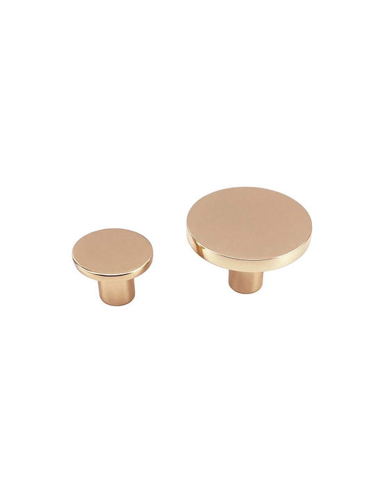 Viefe Buton Mobilier din Metal în Culoare Auriu Φ41mm 0168041Z07 1buc