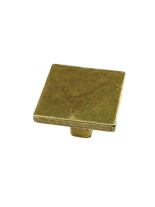 Herrajes Palencia Antik Knopf Möbelgriff aus Metallisch in Gold Farbe 4944-40-ANTIQUE 1Stück