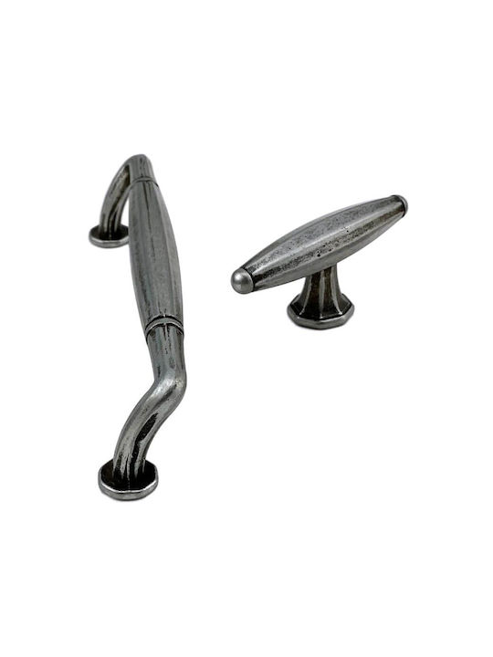 Herrajes Palencia Knopf Möbelgriff aus Metallisch in Silber Farbe OCTO-153-65 1Stück