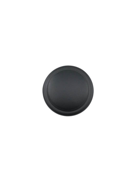 Gamet Knopf Möbelgriff aus Metallisch in Schwarz Farbe Ø30mm 1501-MAT-BLACK 1Stück
