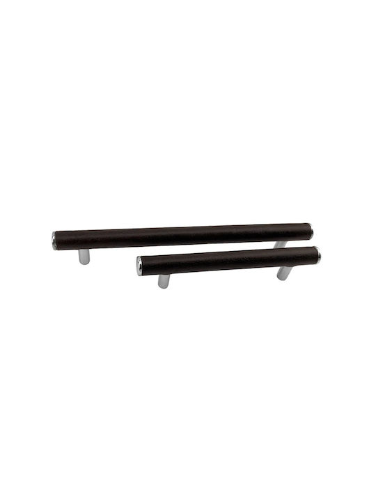 Herrajes Palencia Handgriff Möbelgriff aus Leder in Braun Farbe 135mm (Zentrenabstand 96mm) 410438 1Stück