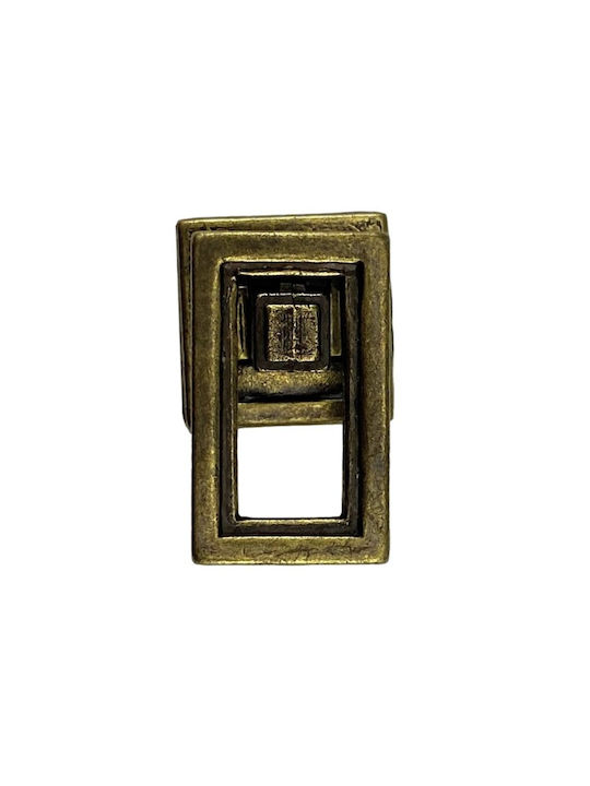 Herrajes Palencia Antik Knopf Möbelgriff aus Metallisch in Gold Farbe 4884-ANTIKE-BRASS 1Stück