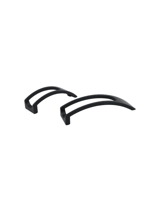 Pamar Handgriff Möbelgriff aus Metallisch in Schwarz Farbe 106mm (Zentrenabstand 96mm) 295037 1Stück