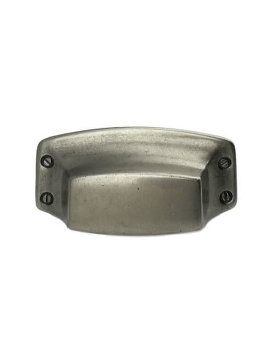 Flush Furniture Handle External Besana 1239 Tin Center 32mm Overall 72mm