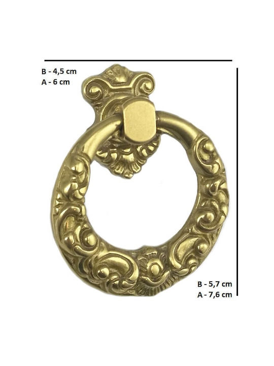 Kleidergriff Möbelgriffe Besana 1317 Gold Durchmesser 45mm