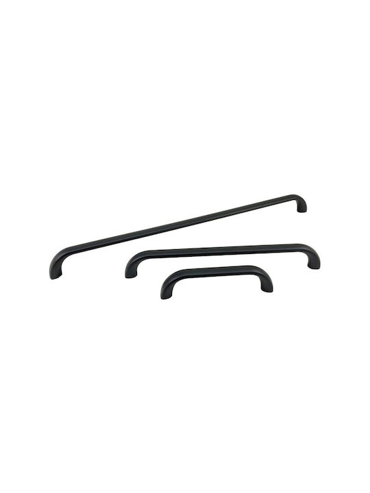 Möbelgriffe Citterio Line 409 Matt Schwarz 320mm