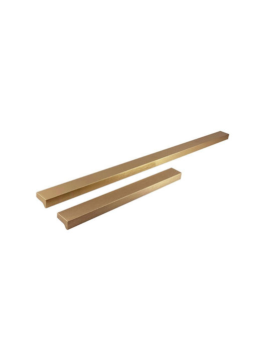 Mâner Pentru Mobilier Viefe Angle 0077 L29 Bronz Închis Periat Centre 96 128 160mm Lungime Totală 200mm