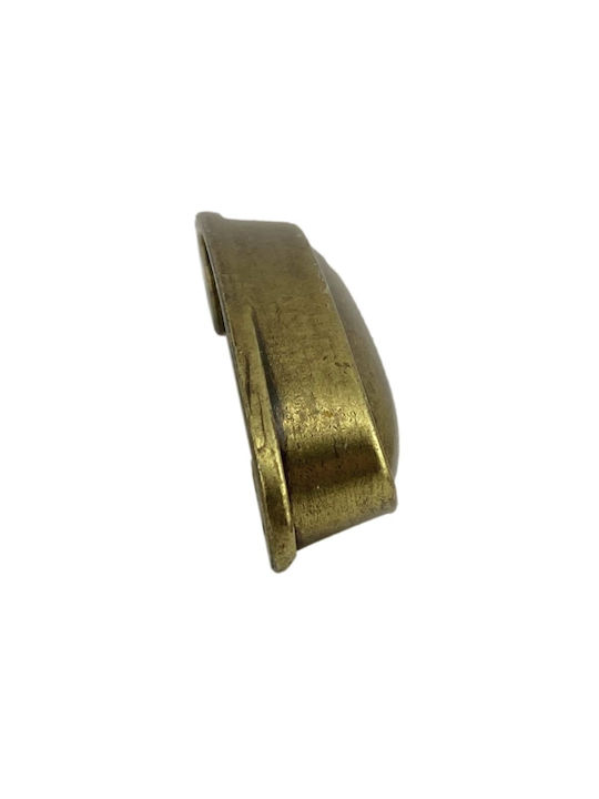 Herrajes Palencia Antik Handgriff Möbelgriff Bündiger Griff aus Metallisch in Bronze Farbe 85mm (Zentrenabstand 64mm) 480922-64-ANTIQUE 1Stück