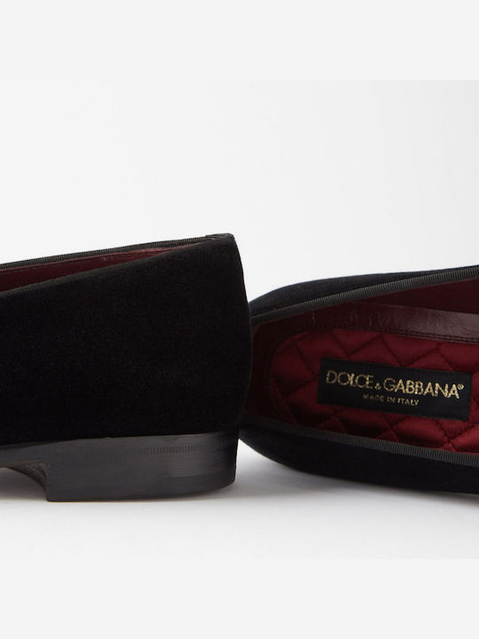 Suede Ανδρικά Loafers σε Μαύρο Χρώμα