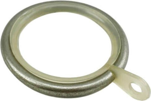 FS Metallisch Vorhangstange Einfach Φ25mm 120cm Matt Nickel / Strass