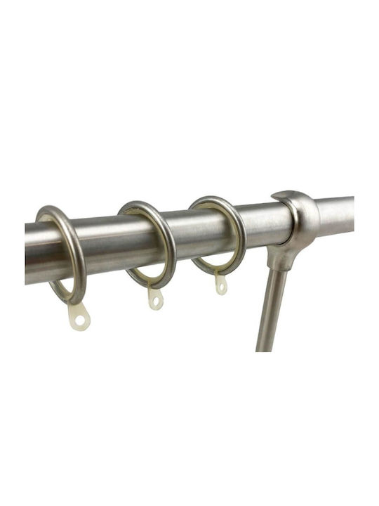 Metallisches Vorhangstangen Fs Home A02 Φ25mm Mattes Nickel Strass Einzeln 340 cm