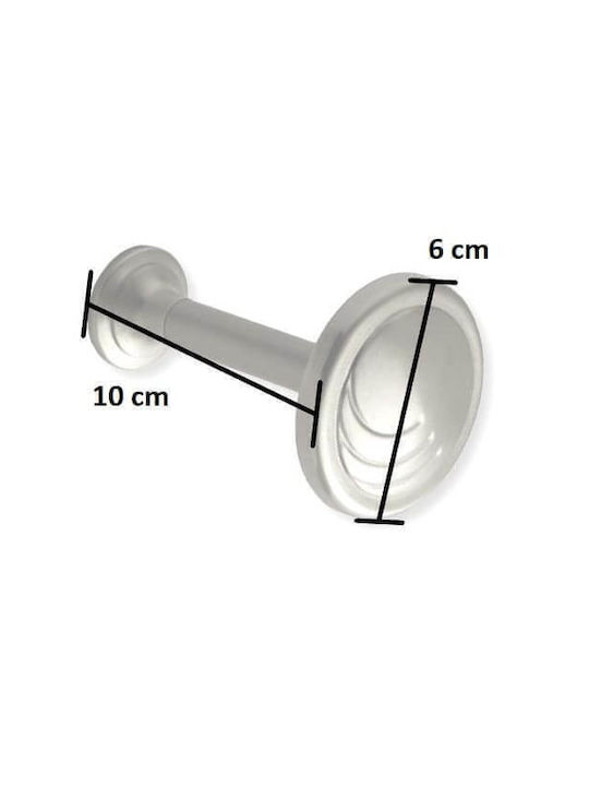 Viometale Νο 26 Holdback Wand Nickel Matt 1Stück