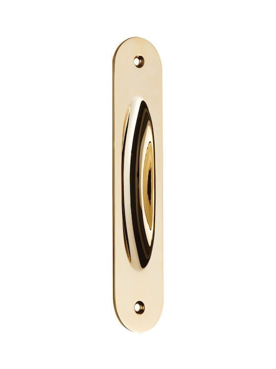 Zogometal 220 Door Flush Handles with Key Hole 158mm Length (Hole Centers 132.4mm) 220