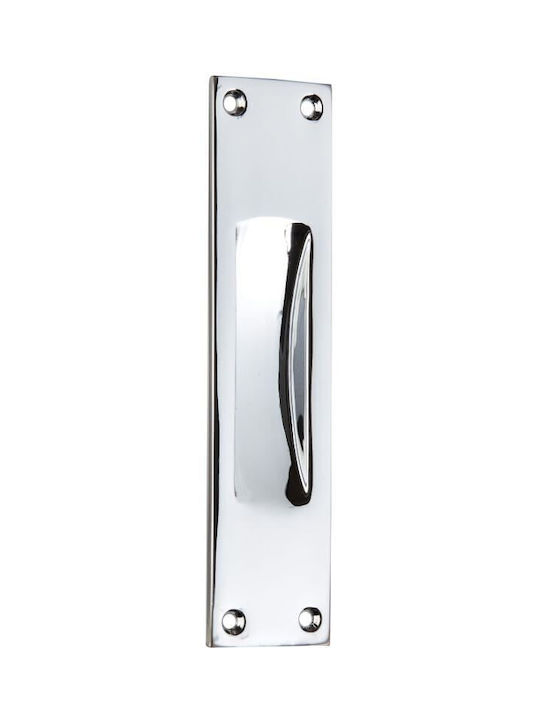 Zogometal Χρώμιο Door Flush Handle with Key Hole 230 158mm