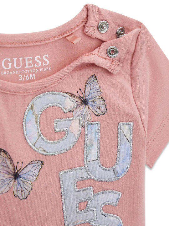 Kids Clothing Set with Leggings Summer 2 Pieces Pink