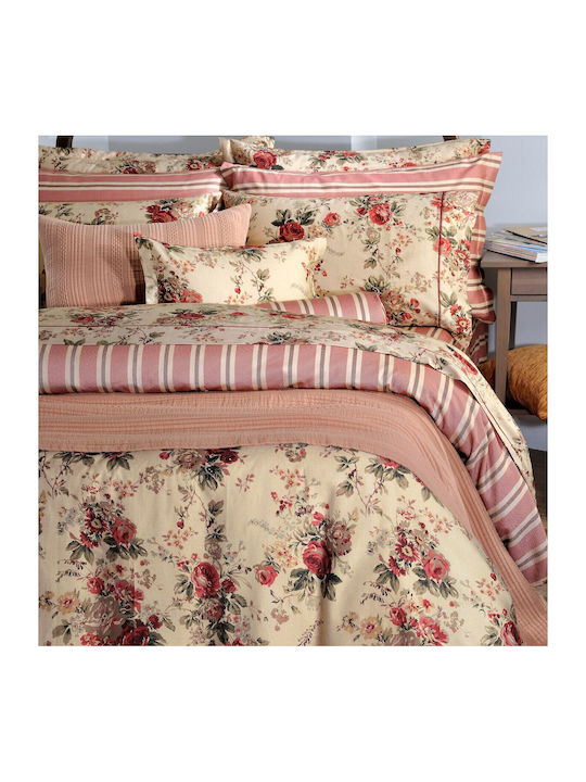 Down Town Home Sheet Sets Queen 245x270cm. S869 Antique Flower 4pcs