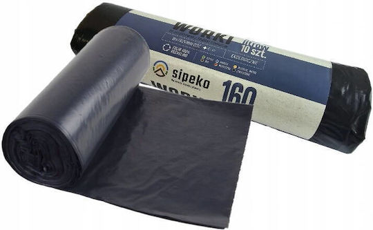 EcoStrong EcoStrong Trash Bags Capacity 160L 110x90cm 10 Pieces Black