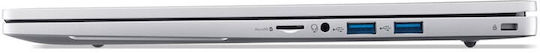 Acer Aspire Lite 15 15.6" IPS FHD (Celeron-N4500/8GB/256GB SSD/No OS) Silver (International English Keyboard)