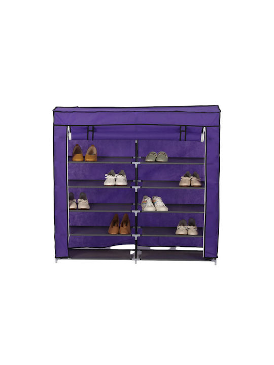 Stoff Schuhschrank T2712 118x30x120cm