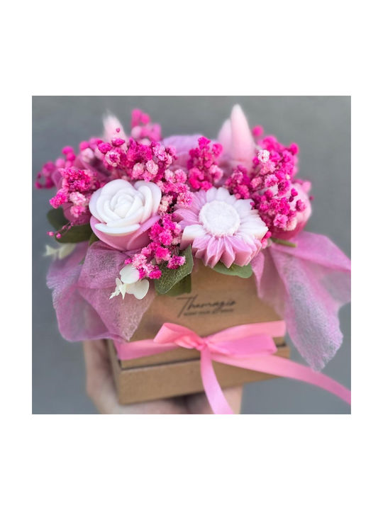 Themagio Buchet Parfumat de Flori din Ceară de Soia Cutie Artizanală 10x10x10cm