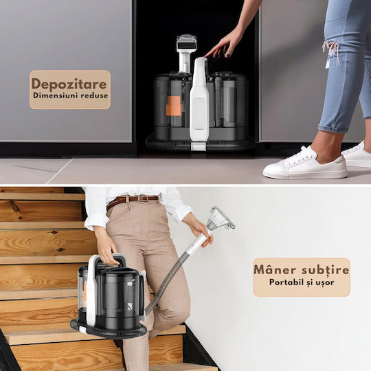Nass-Trocken Staubsauger 600W mit Kunststoffbehälter 1,5l Schwarz