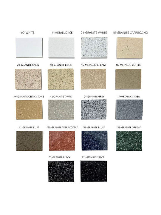 Sanitec Classic Undermount Sink Synthetic Granite W60xD50cm Granite Green