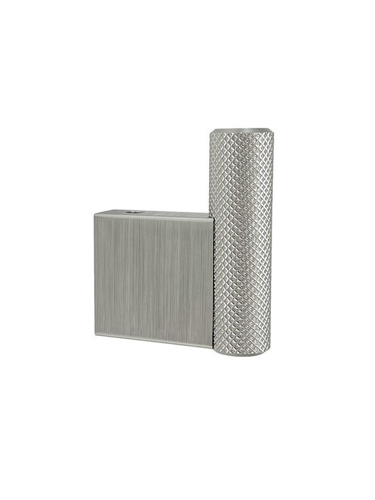 Viefe Κρεμάστρα Τοίχου Μεταλλική Ασημί 5x4.1x1cm