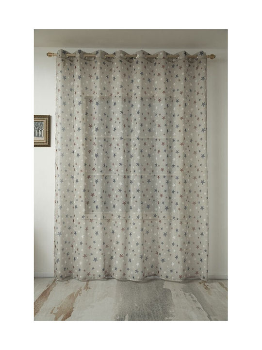 Beauty Home Κουρτίνα με Τρουκς Art Μπεζ 280x280εκ.
