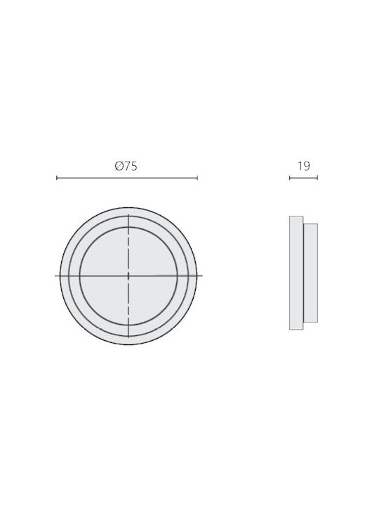Zogometal 252 Türdrücker Nickel Matt 54,7mm 252