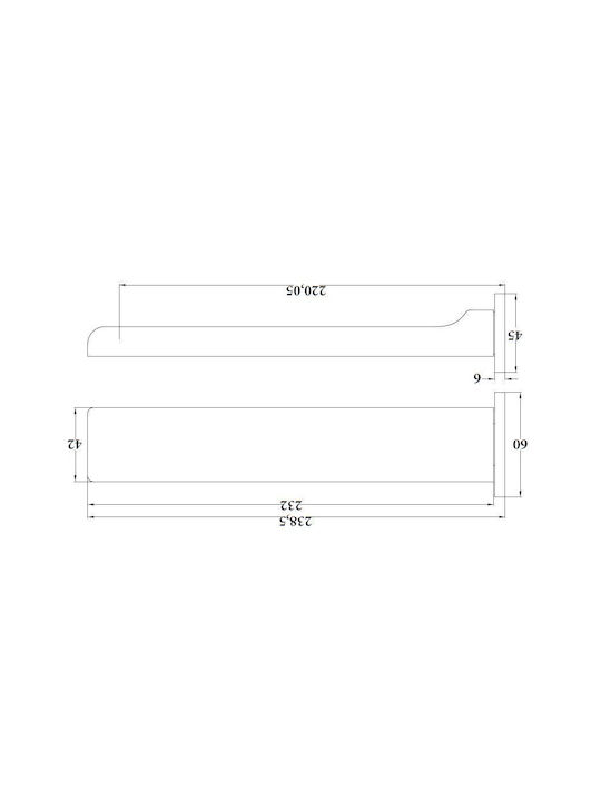 Sparke Built-in Faucet Spout for Shower 1 Exit Chrome