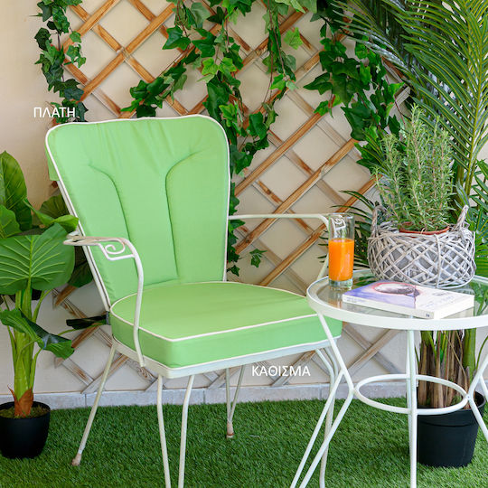Възглавница Ковано Желязо Be Comfy Bice Зелена 604 Седалка 45 X 44 X 5