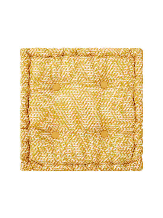 Atmosphera Μαξιλάρι Καρέκλας Κήπου Otto Κίτρινο 40x40εκ.
