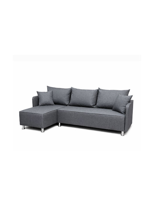Luna Ecke Sofa mit Umkehrbarer Winkel Graue 200x126x97cm