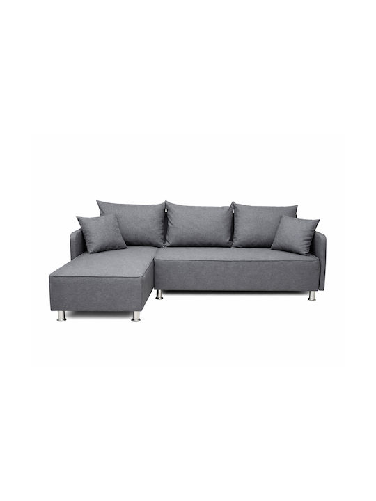 Luna Ecke Sofa mit Umkehrbarer Winkel Graue 200x126x97cm