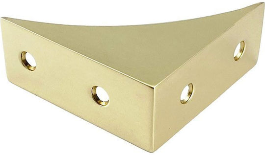 Bosetti Marella 45947 Polished Brass Furniture Corner Shelf 11 Step Glossy 5.3x5.3x2.2cm