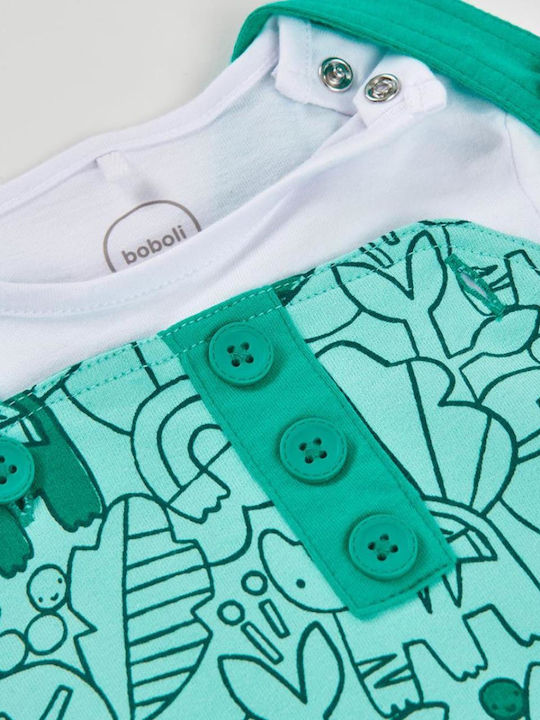 Kids Clothing Set with Pants Summer 2 Pieces Green