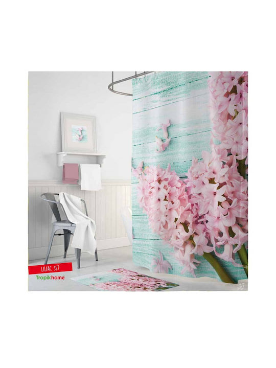 Lenjerii Deosebite Κουρτίνα Μπάνιου Υφασμάτινη 180x200cm Hyacinth