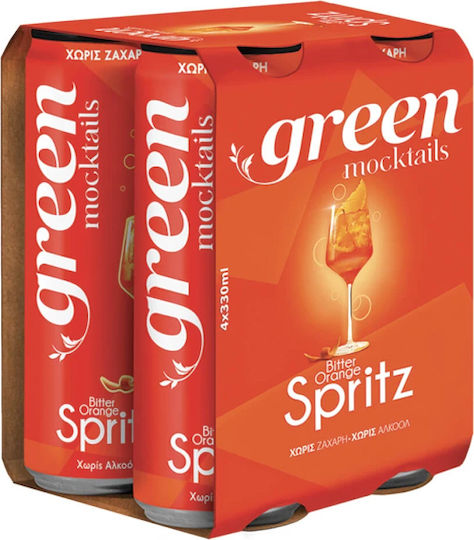 Green Moctails Orange Spritz 330ml Χωρίς Αλκοόλ Χωρίς Ζάχαρη