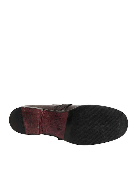 Pantofi Monk Din Piele Pentru Bărbați Maro