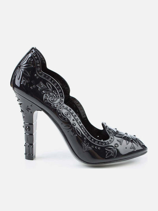 Leder Pumps Schwarze