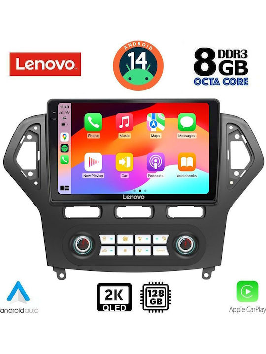 Lenovo Car Audio System for Ford Mondeo 2007-2011 with Clima Bluetooth USB Wi-Fi GPS Apple CarPlay Android Auto with 10" Touch Screen LENOVO SSR 10162 CPA CL
