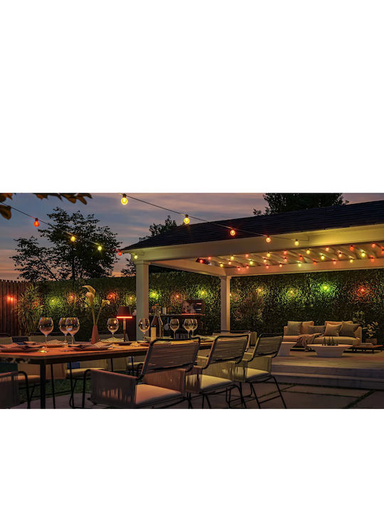 Philips Hue Festavia Wasserdichte Smart Lichterkette IP65 21m mit 30 Lampen