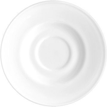 Set 6 Saucer Plates Cup Bormioli Performa Opal Glass D12.3cm