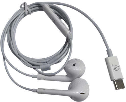 Awei M65 Earbuds Handsfree Earphones with USB-C Plug White