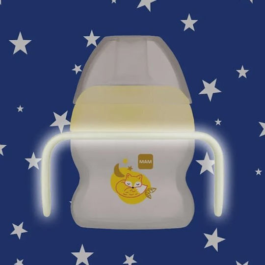 Mam Starter Cup Night Educational Baby Bottle Plastic Yellow for 4m+ 150ml