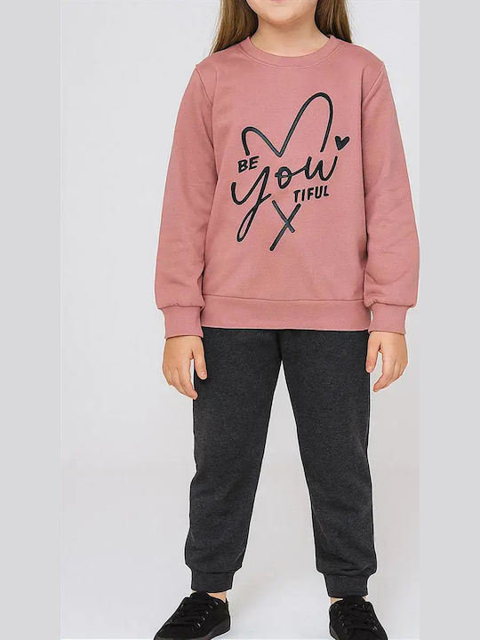 Kids Sweatpants Set Pink