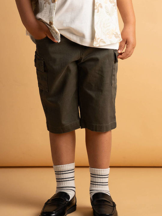 Kinder-Set mit Shorts Sommer 4Stück Khaki