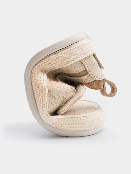 Kids Espadrilles with Hoop & Loop Closure Gold