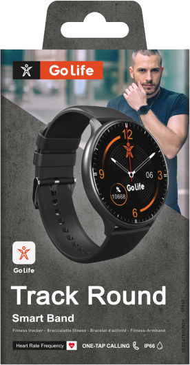 SBS Roundtrack Smartwatch с Пулсомер (Черен)